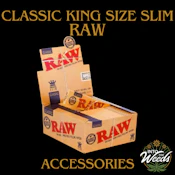 Classic King Size Slim Rolling Papers (RAW)