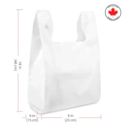 ACC - White 18X15X6 Poly Carry Bag
