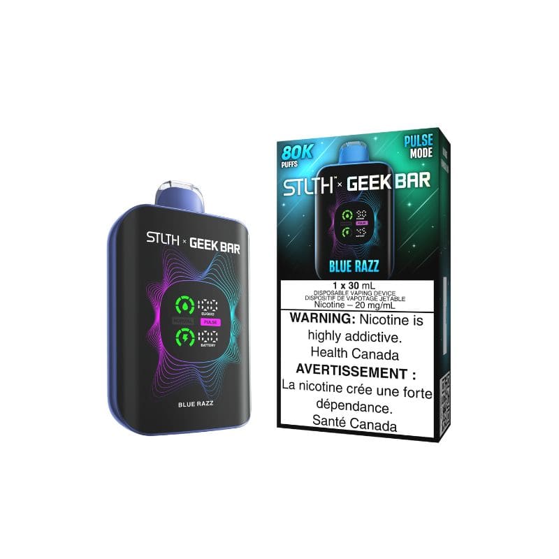 STLTH X Geek Bar 80K - Blue Razz Disposable Nicotine Vape