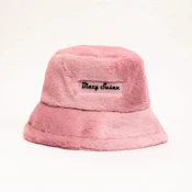 Blazy Susan | Fuzzy Bucket Hat - Pink or White