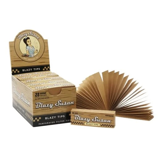 BLAZY SUSAN - Blazy Susan Unbleached Perforated Filter Tips - Main Image