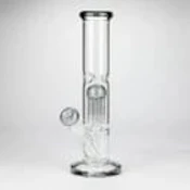12" Grey glass bong with tree arm percolator