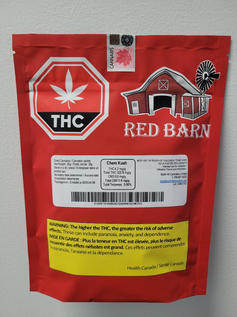 Red Barn Chem Kush 28g Dried Flower