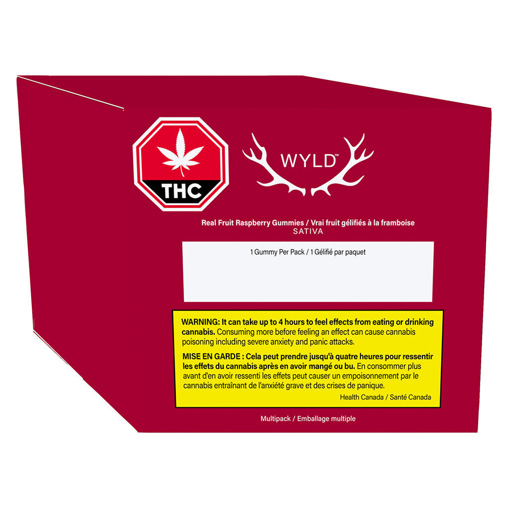 Real Fruit Raspberry SATIVA Gummies Multipack 10x1 Pack Soft Chews