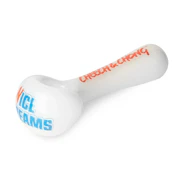 4.5" Cheech & Chong Glass Nice Dreams Hand Pipe w/ Ash Catcher Mouthpiece