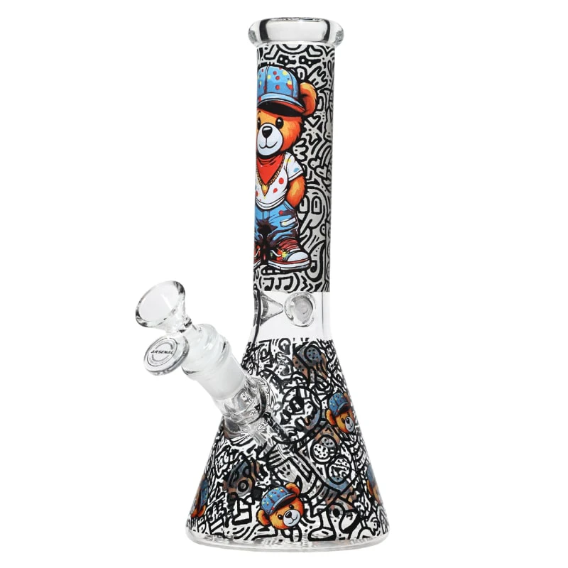 Arsenal - 10" 5mm Arsenal Street Bear Beaker - Design 1 Main Image