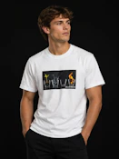 White Crew Neck (4 Elements Shot Glasses) - Large