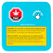 Indica 10 x 0.5g Pre-Rolls by Thumbs Up