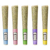 Bold Variety Pack  Diamond Infused - Melted Strawberries, Crushed grapes, Electric Blue,Watermelon Squeeze, Juicy  Pineapples5 x 0.4g Pre-Rolls