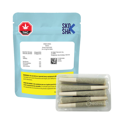 Crab Cakes 10 x 0.5g Pre-Rolls