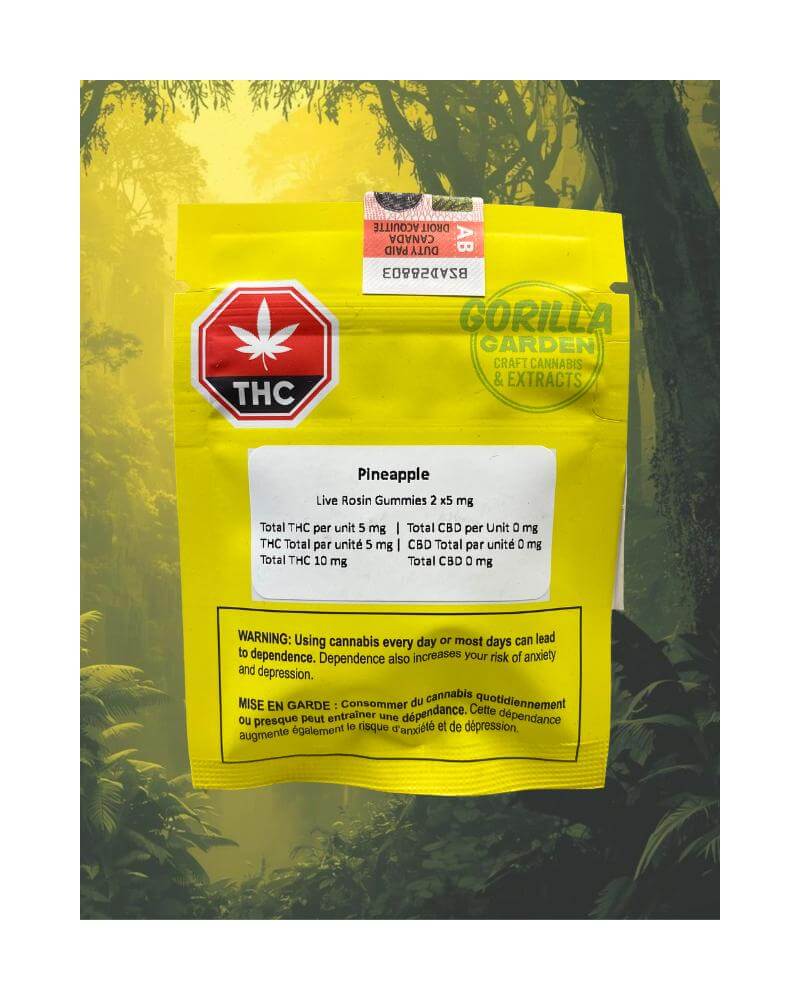 Pineapple Live Hash Rosin Soft Chew 2 x 5mg