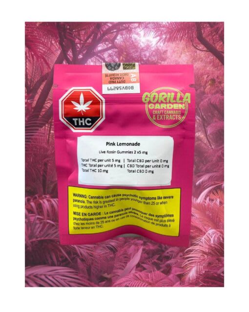 Pink Lemonade Live Hash Rosin Soft Chew 2 x  5mg