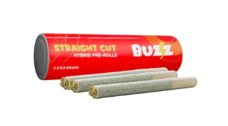 Buzz Cannabis - Straight Cut Hybrid (Rotating) Pre Rolls - 3 x 0.5g