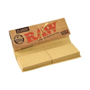 Raw Classic Connoisseur Single Wide Rolling Papers and Tips