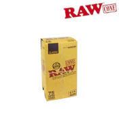 RAW - CLASSIC NATURAL PRE-ROLLED CONES 1 1/4 SIZE,  BOX/75