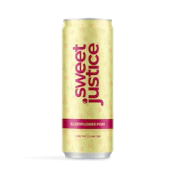 Elderflower Pom 5mg THC:CBD 1:1 355mL Soda - Sweet Justice