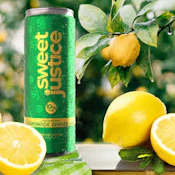 (New Sku)Lemonade Ginger Ale 10mg THC:CBG 1:1 355mL Soda - Sweet Justice