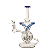10" Twin Support Funnel Glass Rig