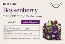 Multipack of 10 Wyld Boysenberry 2:1:1 CBD:THC:CBN Gummies (200mg CBD:100mg THC:100mg CBN)