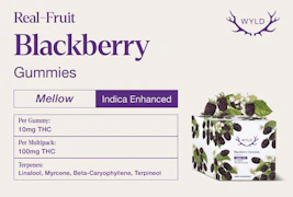 Multipack of 10, Wyld Blackberry THC 10mg THC Soft Chews