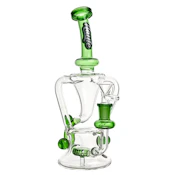 10" Haute Slanted Hour Glass Percolator Bong