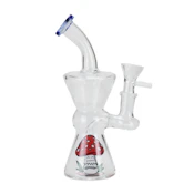 6.5" Cartoon Print Glass Bong - Mushroom