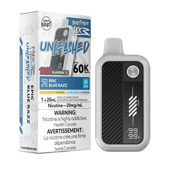 Flavour Beast Beast Mode Max 3 - Epic Blue Razz Iced - 60K Puffs Main Image