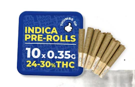 INDICA 10X0.35G PRE ROLLS "DONNY BURGER"