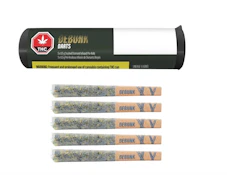 24K Gold Triple-Infused Bubble Hash Darts 5 x 0.5g Diamond Infused Pre-Rolls