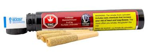 Fruitloops 3 x 0.5g Diamond Infused Pre-Rolls