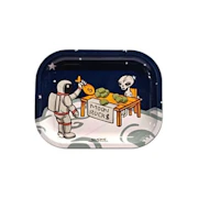 Moon Rocks Metal Rolling Tray Small