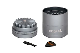Mini 5 Piece Flower Tooth Grinder Black