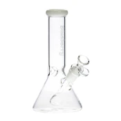 8" Blueberry Mini Beaker Bong (White)