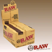 Raw Classic Conniosseur Single Wide Papers with Tips
