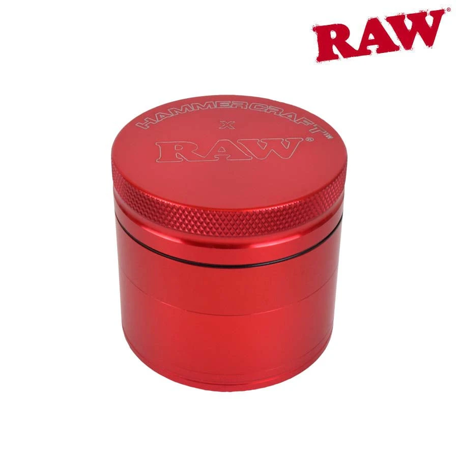 Maq Distributor - Raw 2.5" Aluminum Grinder - Red Main Image