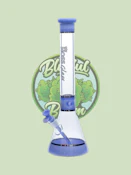 Hoss Glass - Milk Purple, Tri-Section Banded, 18" Tall