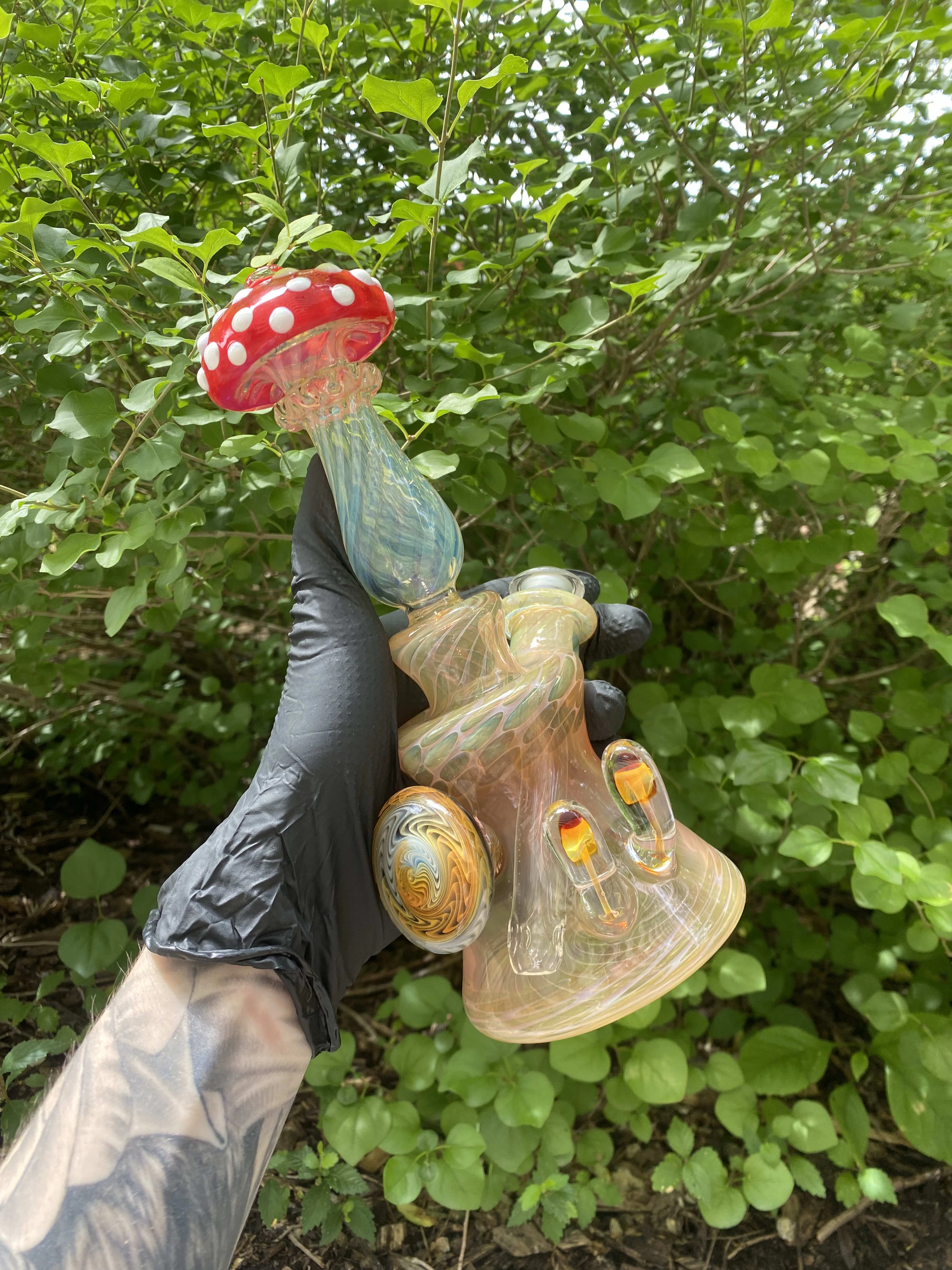 Eckardt Glass - Eckardt Glass - Mushroom Traveler, 14mm - Water Pipe Main Image
