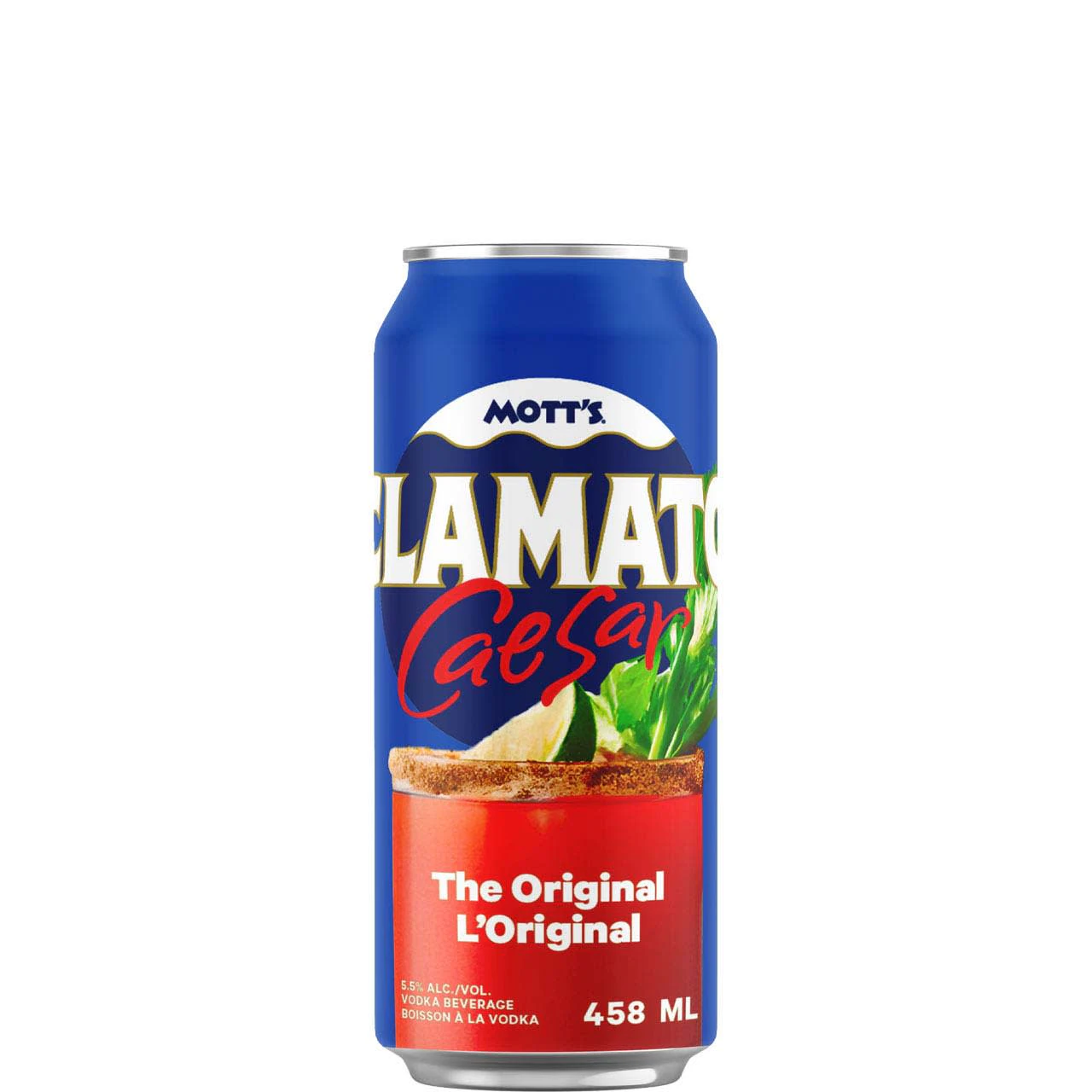 Canada Dry Motts - 1C MOTT'S CLAMATO CAESAR ORIGINAL 458 mL Main Image