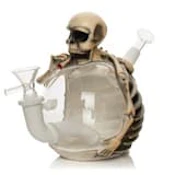 Lit Silicone 6" Tall Skeleton Bubbler