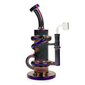 9.5" Glitch Klein Recycler Rig - Metallic Blue