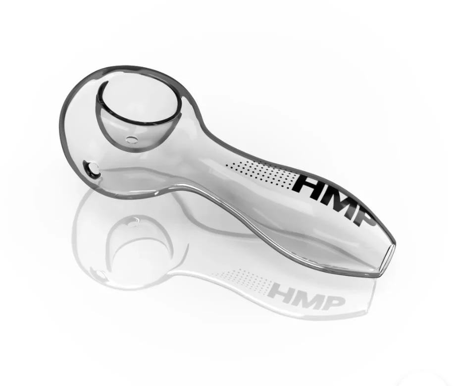 HMP - HMP 4" Glass Spoon Clear Pipe Main Image