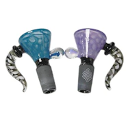 Honeycomb Black Joint Glass Bowl - 14mm