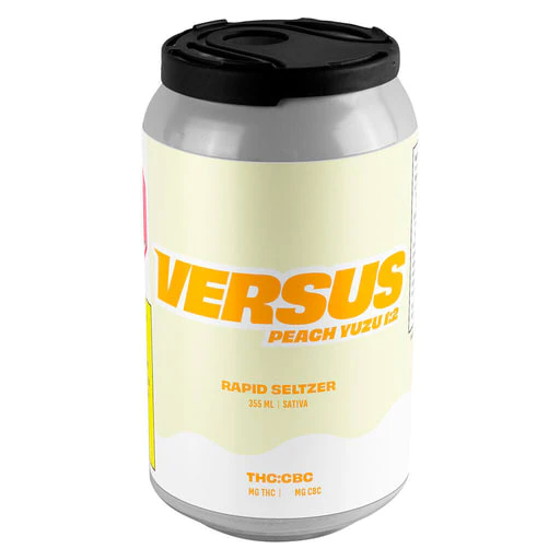 Versus - PEACH YUZU 1:2 THC/CBC RAPID SELTZER 355ML Main Image
