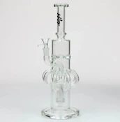 Smoking Cat - 15" H2O Glass Recycler Bong