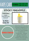 BACK FORTY - STICKY PINEAPPLE DISPO