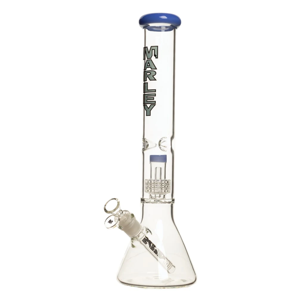 smoke arsenal - 16" Marley Radiant Ring Blue Bong Main Image