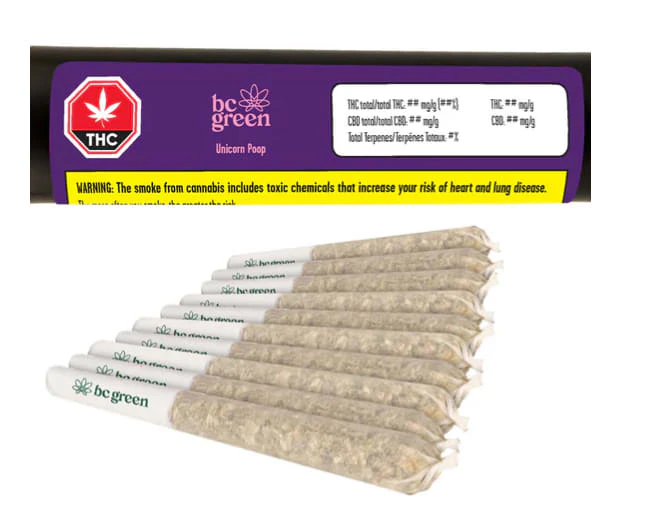 BC Green - UNICORN POOP PRE-ROLLS - 5 Main Image