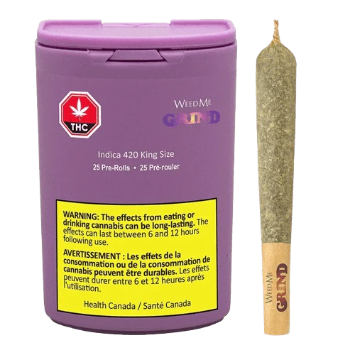 Weed Me Grind - Weed Me Grind Indica 420 King Size 25 x 0.7g Pre-Rolls - Indica Main Image