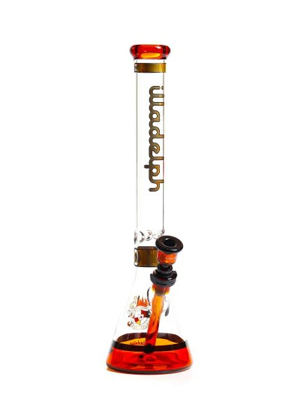 Illadelph Glass - Illadelph Premium Signature Series - Full Color Signature Beaker - Gold Main Image