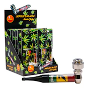 ACC - Maple Craft - Rastafarian Musician 4" Metal Pipe